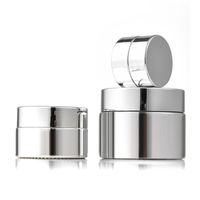 Silver Plated glass cosmetic jars Cream bottles 5g 10g 15g 2...