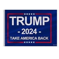 NewTrump 2024 Flag Take American Back Polyester Save American Banner Bander Indoor Exterior ZZF13159