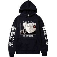 Tokyo ghoul hoodie kaneki ken anime gráfico imprimir camisola casual pulôveres unisex hip hop solto homens tops h1227