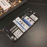 Moda Japón Código de barras Etiqueta Casos claros para iPhone 12 Mini 11 PRO XS MAX X XR 7 8 PLUS 12PRO SOFT TPU anti-caída cubierta transparente