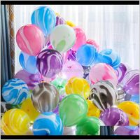 Dekoration händelse festliga parti leveranser hem trädgårdagera monokrom färg moln marmor ballong funktioner färgballong, rund glas det kan b