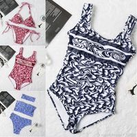 2021 Marca Moda Mulheres Swimsuits Bikini Set multicolors Horário de verão Praia Ternos de banho de vento de alta qualidade S-XL
