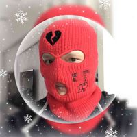 Balaclava 3 Néon Hole Masque de ski Masques tactiques Visage complet Hiver Hall-Halloween Party Masques Limitée Broderie Top Qualité Première Qualité Factory N8SM