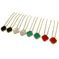 Классическое ожерелье мода элегантные клеверы ожерелья подарок для женщин ювелирные изделия подвеска высококачественная 18 цветная коробка нужна дополнительная стоимость