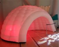 Outdoor Shelter Baldachin 5M LED Air House Aufblasbare Kuppelzelte mit bunten Lichter Rasen Iglu Zelt 5x4x3m