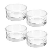 촛불 10pcs 실용적인 촛불 컵 가정용 맑은 방풍 컵 (투명)