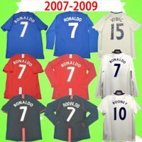 RONALDO RETRO MANCHESTER soccer jerseys 2007 2008 2009 FOOTBALL SHIRTS 07 08 09 Vintage classic Nani MAN UTD Camiseta long sleeve Rooney BERBATOV VIDIC GIGGS