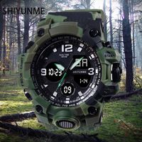 Wristwatches SHIYUNME Military Sports Watch LED Digital Watches Mens Alarm Chronograph 50M Waterproof Quartz Men Reloj De Hombre