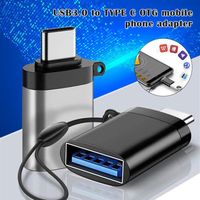 New USB 3.0 to Type C Adapter OTG Portable Fast Speed Plug and Play for Mouse Keyboard a09 a42
