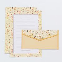 Tebrik Kartları 6 adet Mektup Kağıt + 3 ADET Zarf Yaratıcı Kırtasiye Güzel Çiçek Hediye Sevimli Karikatür Ofis Malzemeleri