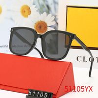 51105 Gafas de sol de la marca de diseñador de moda de alta calidad para hombres y mujeres Viajes Compras UV400 Protección Retro Sombras Piloto