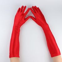 Five Fingers Gloves Women Spandex Long Summer Driving Cyclin...