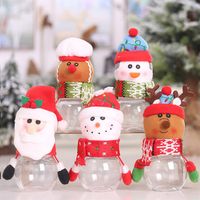 Plastic Candy Jar Christmas Theme Small Gift Bags Xmas Candy...