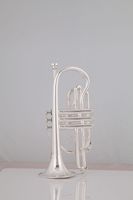 Przyjazd Bach Cornet Horn BB Tune Silver Trumpet Instrument Muzyczny Profesjonalna marka z akcesoriami Rękawiczki