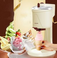1000ml Mini Eiscreme Werkzeuge Obst Soft Serve Maschine für Home Elektrische DIY Küchenhersteller Vollautomatisches Kind