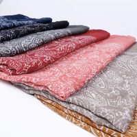 Print caju hijab cachecol floral shawls lenços muçulmanos viscose lenço envoltório moda islâmica pashmina headband longo lenço