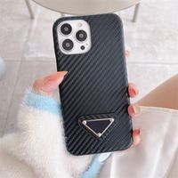 Fashion Designer Phone Cases for iPhone 13 12 11 pro max Xs XR Xsmax Hard Shell Carbon Fibre Pattern Leather Cover Pocket with Samsung Note20 Note10 S21 S20 S10 plus