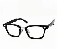 Модные дизайнерские мужчины металлические плюс тарелка рама оптические очки винтажные классические квадратные очки в досуге стиль высочайшего качества анти излученная синяя линза поставляется с коробкой