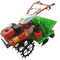 Güç Aracı Setleri 8HP 5-Sıra Traktör Sarımsak Ekici Dizel / Benzin Tarımsal Çiftlik Tohumlama Biçerdöver Şeftali Tohumu Ekili Makinesi