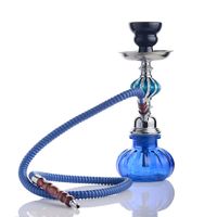 Fitta tazza di vetro arabo un tubo del tubo narghilè shisha set colori Bongs acqua tubi narghilè fumo per tabacco