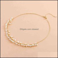 Pendant Necklaces & Pendants Jewelry Minority Design Sense Freshwater Pearl String Necklace Female Simple Temperament Cold Wind Alloy O-Chai