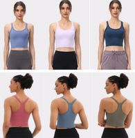 Gilet de yoga avec pad-gorge femme tanks tanks camis absorption d'humidité gym vêtements de sport courir enseigne sous-vêtements nu chirin nu