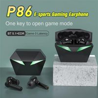 P86 Bluetooth gaming fones de ouvido 65ms baixa latência tws fone de ouvido sem fio com microfone. POBG EARBUDSA08A13 POBG EARBUDSA08A13