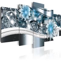 5 Panels 5D Diy Full Square Diamond Painting &quot;Abstract Flowers&quot; Multi-Picture Combination 3D Embroidery Kit Home Decor