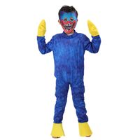 Huggy wuggy Kostüm Mohn Cosplay Spiel Charakter Plüsch Jumpsuit Horror gruselige weiche Geschenk für Kinder Carnival Party Kleidung 220303