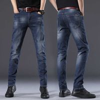 Jeans coreano moda primavera e autunno slim fit maschili da uomo elastici da uomo lungo pantaloni da gamba lunghi