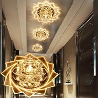 Tavan Işıkları Laimaik Kristal LED Işık 3 W 5 W Modern Koridor Koridor AC90-260V Lotus