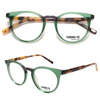 Mode Zonnebril Frames Spot Hoge Kwaliteit 3 ​​Kleur Ronde Volledige Frame Acetaat Maat 44-24-140 Jeugd Decoratieve Brillen