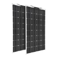 Panneau solaire flexible 100W 200W 120W 240W monocristallin pour le chargeur de batterie 12V 24V