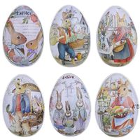 Easter Party Gunst Decor Eggs Geformte Farbe Kaninchen Hase Bonbons Schokoladenboxen Kreative Mini Geschenk Verpackungskasten Schmucklagerung Codes PAA10987