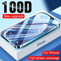 Pellicola protettiva HD protettiva integrale da 100D per iPhone 11 12 13 Pro Max XS X XR in vetro temperato su IP 13 Pro 6 7 8 Plus 11