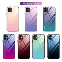Gradient Tempered Glass Cases For iPhone X XR XS Max 7 8 6 6s 8Plus 13 Pro Max 12 Mini Covers