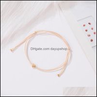Anklets Jewelry 2022 Selling Sweet Simple Twine Cord Heart- S...