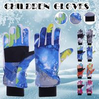 Cinq doigts Gants de ski professionnel écran tactile en molleton hiver chaud snowboard ultra-léger moto étanche moto neige thermique