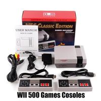 Wii Classic Game TV Vidéo Console de poche Hôte Hôte Divertissement Jeux de système pour 500 édition Modèle Mini Consoles Mini HD Dispositif avec A16