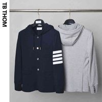 Tb Thom Men's Suit Winter Fashion Brand Coats 4-bar Loopback Hoodies Business Casual Handsome Custom Wholesales Suits