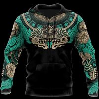 Men' s Hoodies & Sweatshirts Mexico Aztec Quetzalcoatl S...