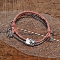 Braccialetti fascino regolabile corda di cotone intrecciata coppia braccialetto montuoso marino marine reratto da donna donna amicizia accessori regalo brasalet