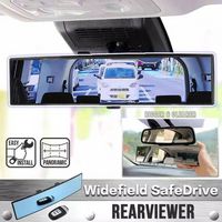 HD Assistindo Carro Espelho Interior Retrovisor Universal Vista Retro Traseira Grande Visão Anti-Glare Auto Ângulo Superfície Auto Acessórios