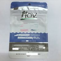 Flav Sour Gummi Mylar leere Taschen Aluminium Folienbeutel Gummies Geruchs Beweis für die Rundenverpackung Einzelhandelsverpackung