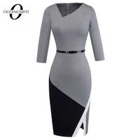 Compre al por mayor Vestidos Formales Ropa De Oficina Mujer de bajo precio  \u0026 de calidad con envío gratuito | Es.DHgate