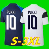 S-3XL 21 22 22 Finlândia National Team Soccer Jerseys Pukki Skrabb Raitala Pohjanpalo Kamara Sallstrom Jensen Lod Home Away Camisa de Futebol Uniformes 2021 2022