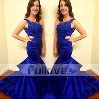Compre al por mayor Vestido Azul Corte Sirena de bajo precio \u0026 de calidad  con envío gratuito | Es.DHgate