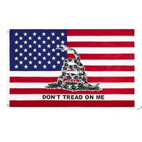 Wholesale 7 designs 3x5 FT 90*150cm us american Tea Party Supplies dont tread on me snake gadsden Flags NHF10557