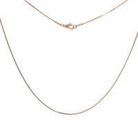DoreenBeads 304 Collar de cadena de serpientes de acero inoxidable Color de oro 45,5 cm (17 7/8 ") 46 cm (18 1/8") Larga, Tamaño: 0.8mm, 1 pieza de cadenas