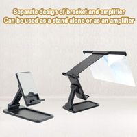 Cell Phone Mounts & Holders 12 Inch 2-in-1 3d Mobile Screen Magnifier Video Folding Game With Bracket Movie Magnifying Stan M7s8